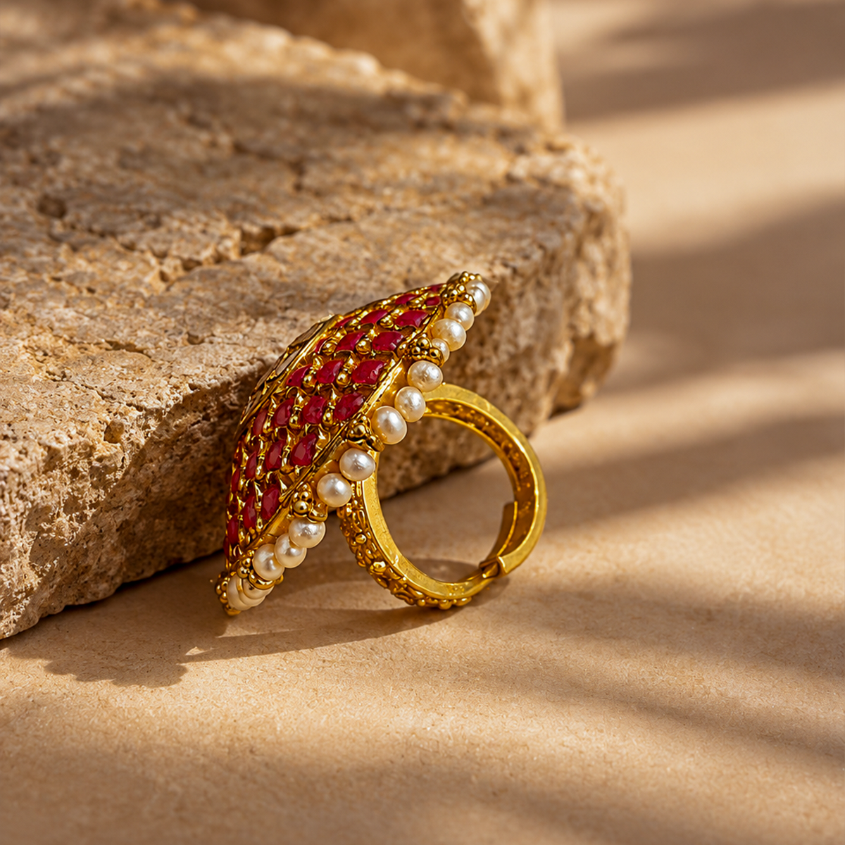 Lal Bomb Ring