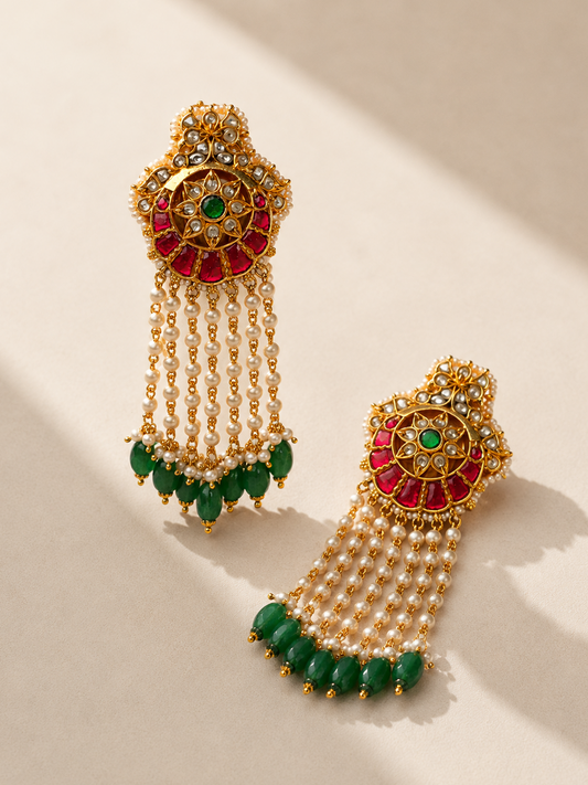 Pearl Latkan Earrings
