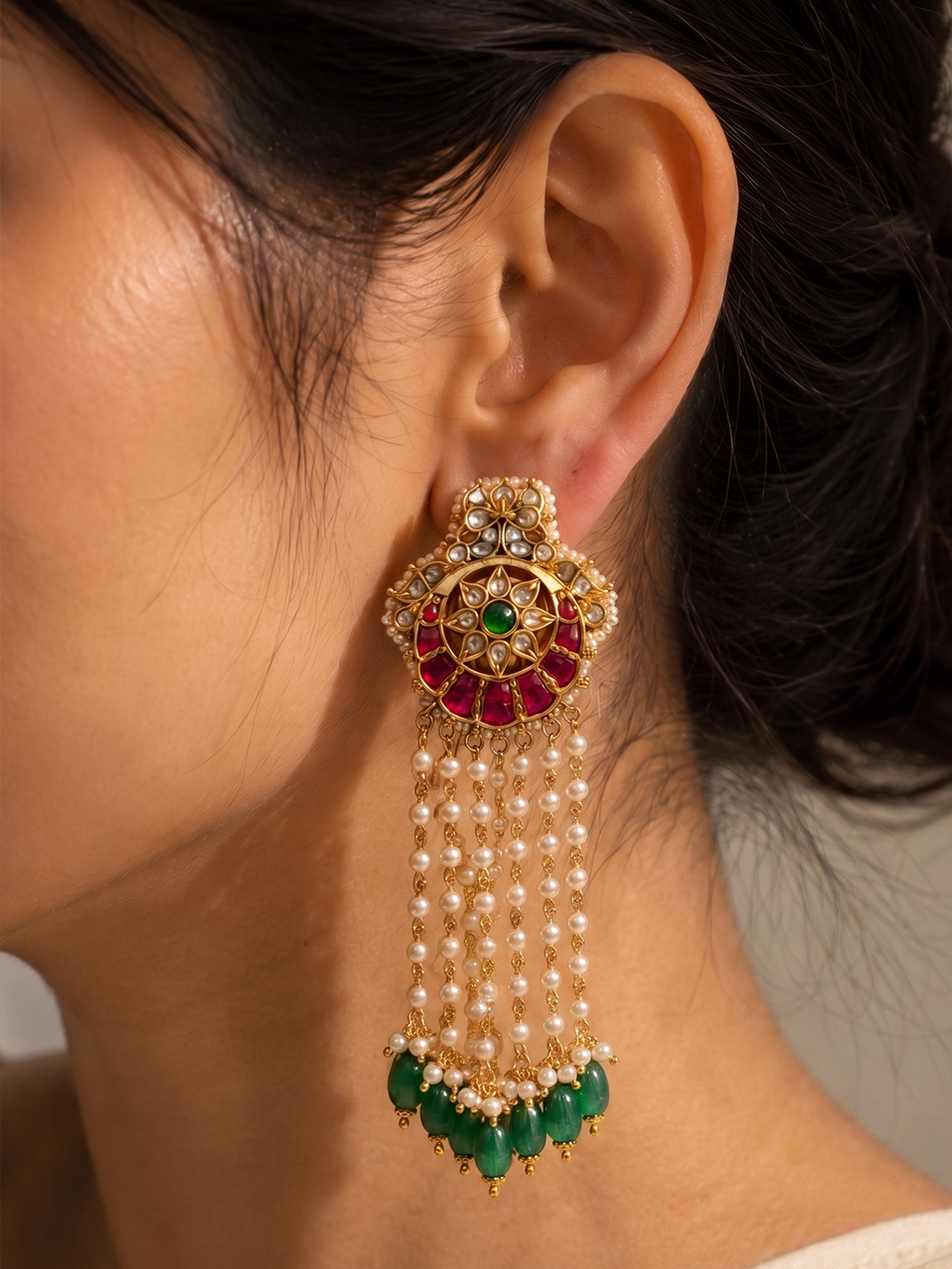 Pearl Latkan Earrings