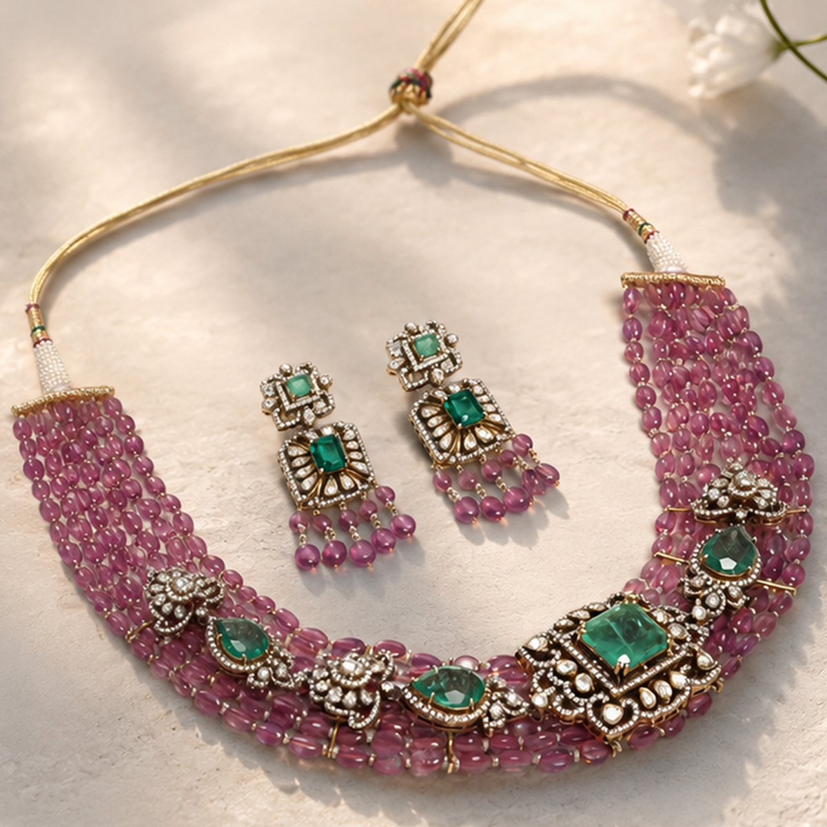 The Lotus Pond Necklace Set