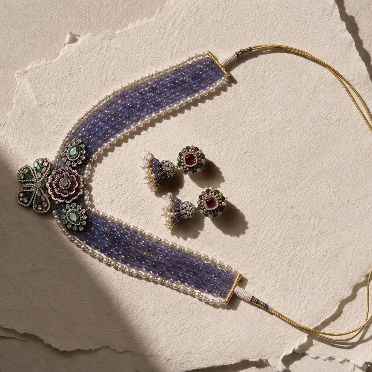 Butterfly Necklace and Earring Set