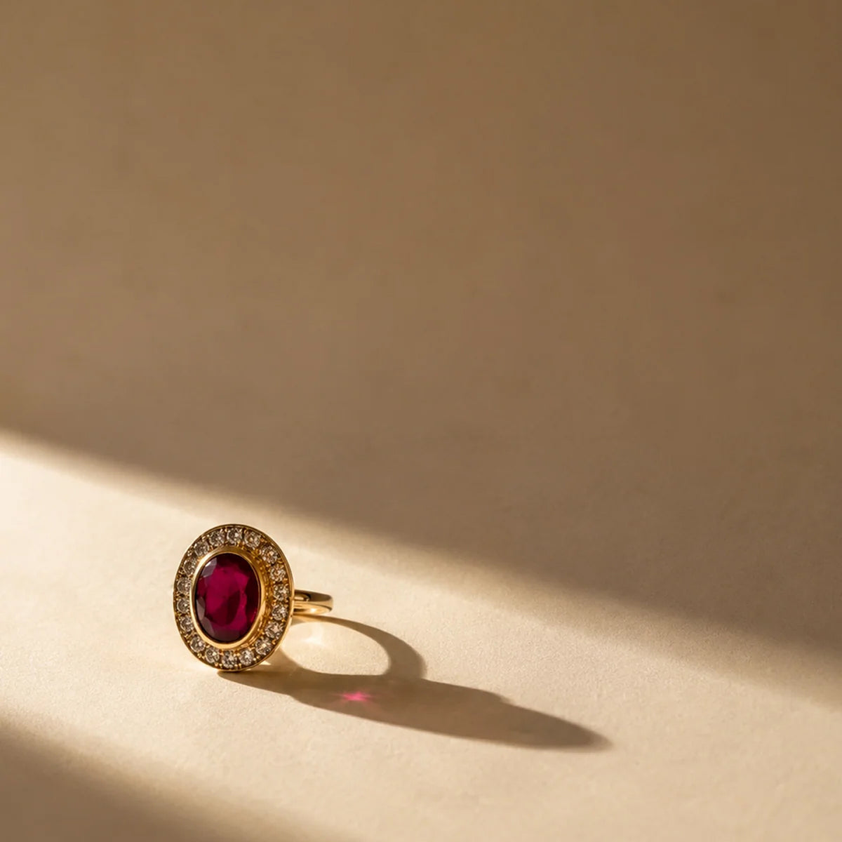 Safed Gem Ring