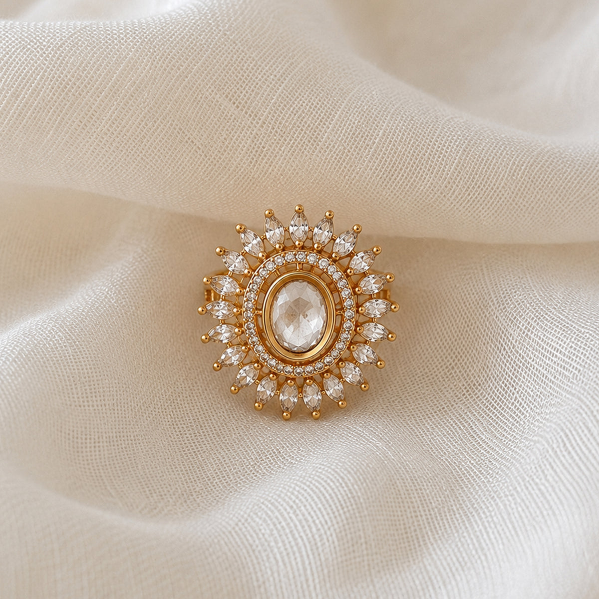 Safed Gul Ring