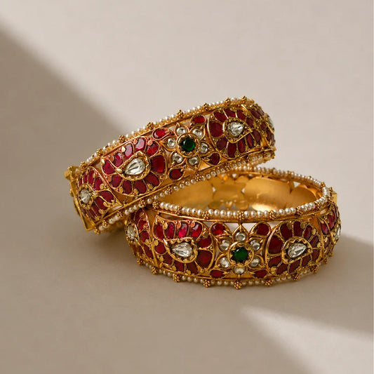 Red Silk Bangles